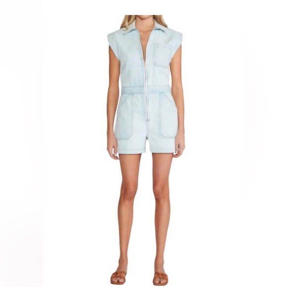 STUNNING Etica Light Blue Denim Romper. (M) - Picture 2 of 4
